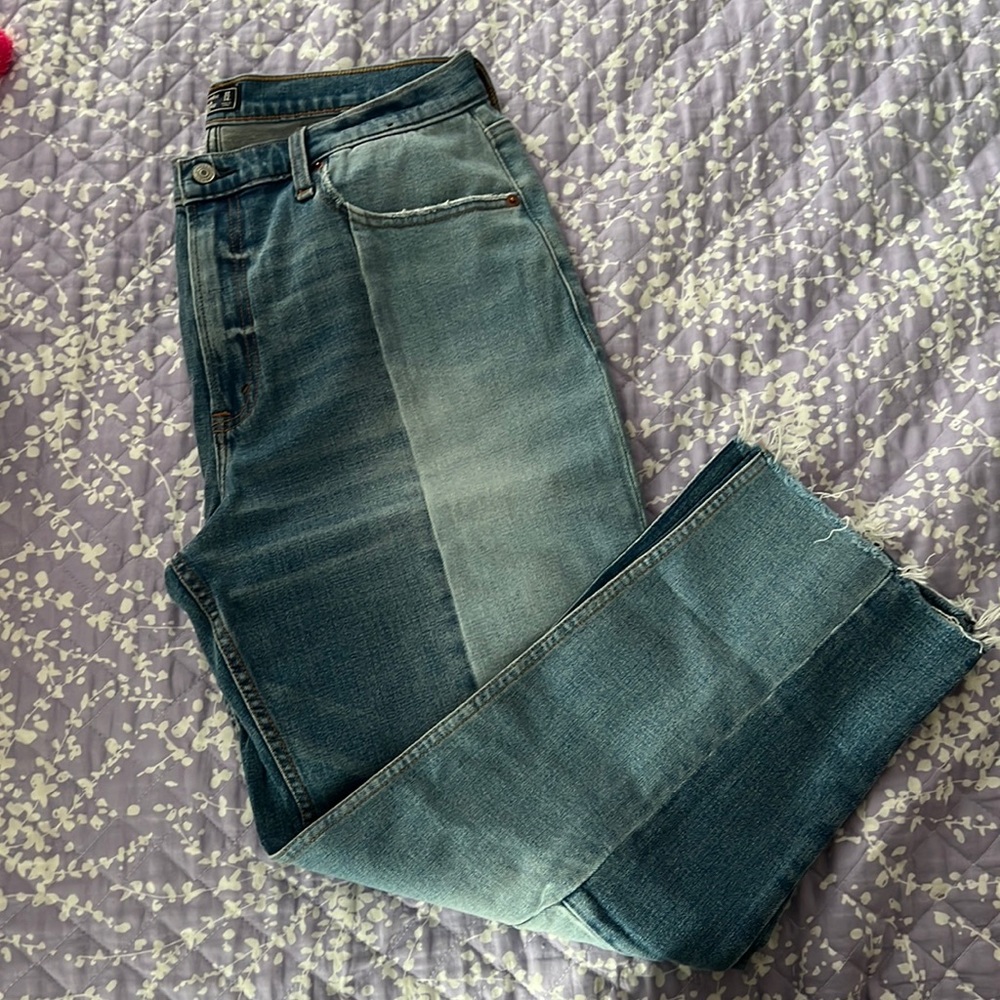Abercrombie two-toned jeans straight leg